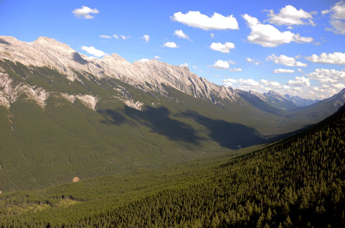 07 Mount Rundle And Spray Valley From Going Up Banff Gondola in Summer